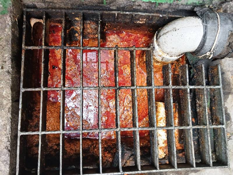 수서동 싱크대막힘 작업 전 모습